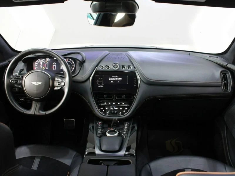 2022 Aston Martin DBX 550 4.0L twin-turbo V8 Engine Green Black SUV