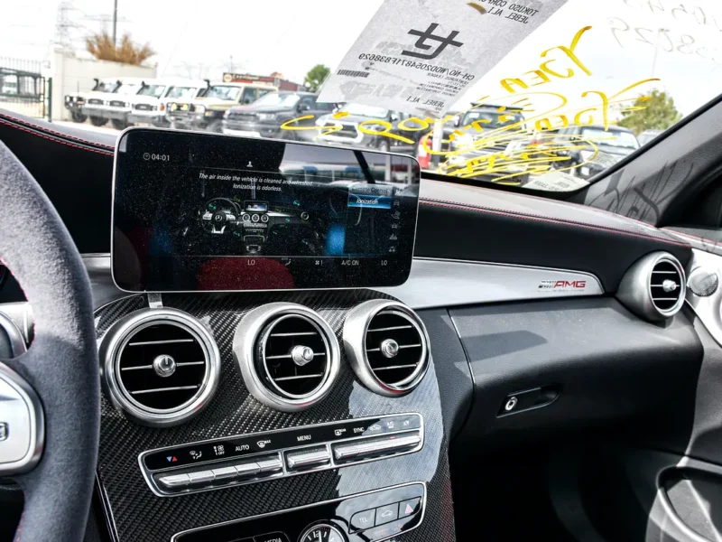 2019 Mercedes-Benz C-Class AMG C63S 8 Cylinder Engine White Red Convertible