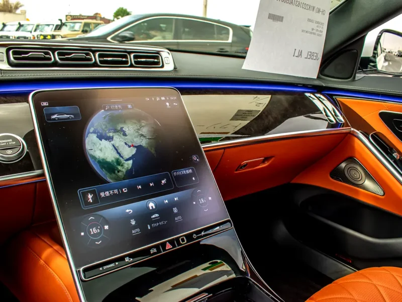 2021 Mercedes-Benz S-Class S 500 L 4Matic 6 Cylinder Engine White Orange Sedan