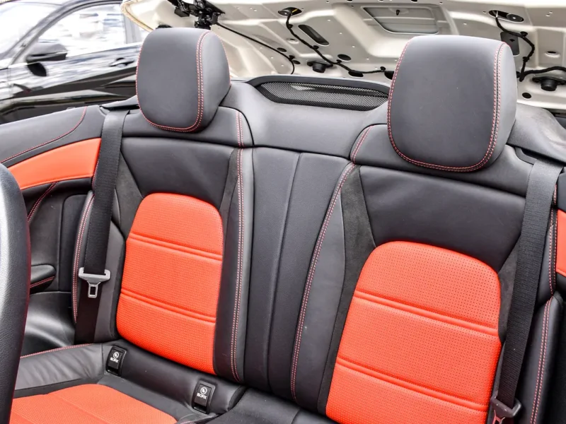 2019 Mercedes-Benz C-Class AMG C63S 8 Cylinder Engine White Red Convertible