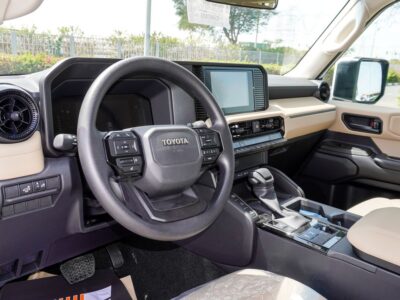 2025 Toyota Prado 2.4 Liter 4 Cylinder Petrol Engine White Beige SUV GCC Specs