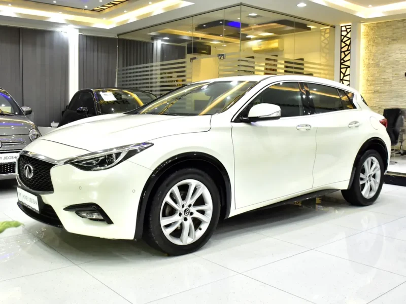2018 Infiniti Q30 Comfort 4 Cylinder Petrol Engine White Black Hatchback GCC