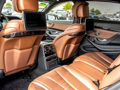 2018 Mercedes-Benz S-Class S 560 6 Cylinder Petrol Engine White Brown Sedan