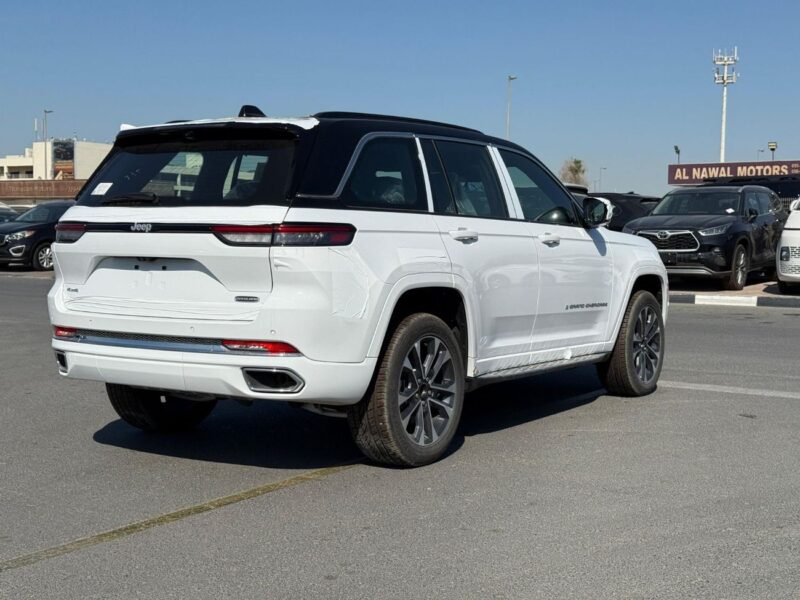 2024 Jeep Grand Cherokee Overland 3.6L 6 Cylinder Petrol Engine White Black SUV