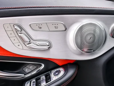 2019 Mercedes-Benz C-Class AMG C63S 8 Cylinder Engine White Red Convertible