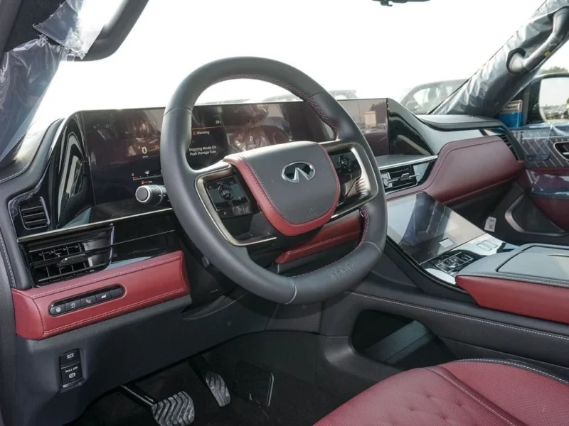 2025 Infiniti QX80 Autograph 6 Cylinder Petrol Engine Black Burgundy SUV