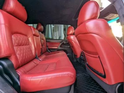 2008 Toyota Land Cruiser VXR TOP 8 Cylinders Petrol Engine White Red SUV