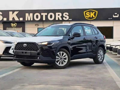 2024 Toyota Corolla Cross 1.8 L PETROL 4 Cylinder Engine Black Tan SUV