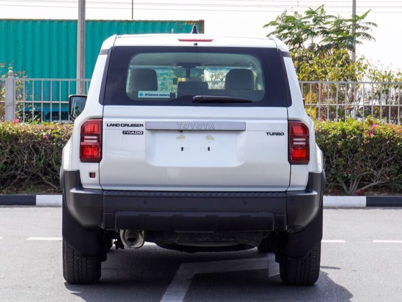 2025 Toyota Prado 2.4 Liter 4 Cylinder Petrol Engine White Beige SUV GCC Specs