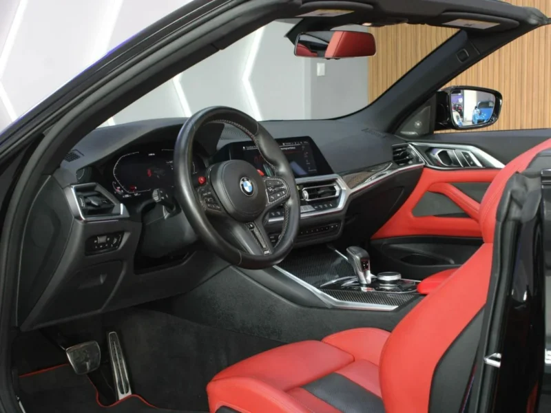 2022 BMW M4 Competition 3.0L Twin-Turbo V6 Black Red Convertible