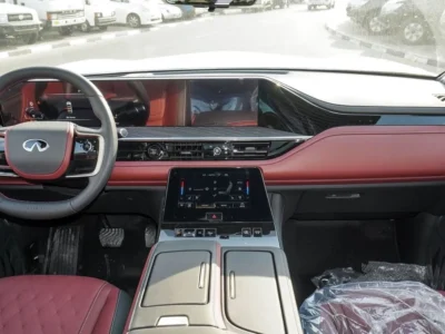 2025 Infiniti QX80 Autograph 6 Cylinder Petrol Engine Black Burgundy SUV