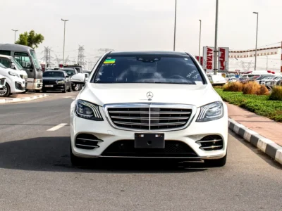2018 Mercedes-Benz S-Class S 560 6 Cylinder Petrol Engine White Brown Sedan