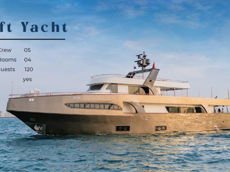 Yacht Charter in Dubai UAE 151ft up to 120 Person