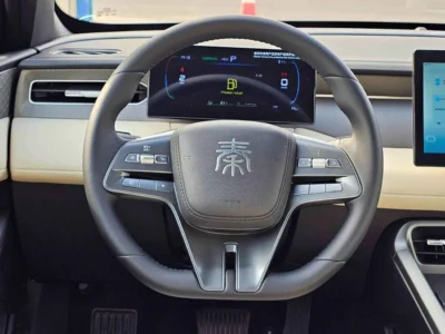 2025 BYD QIN PLUS DMI 55 KM PLUG IN HYBRID 1.5L V4 PETROL White Beige Sedan