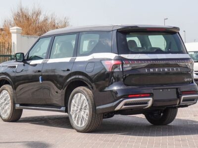 2025 Infiniti QX80 6 Cylinder Petrol Engine Black Tan SUV GCC Specs