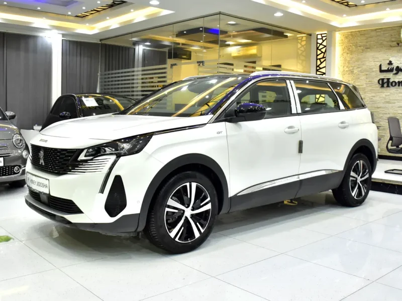 2024 Peugeot 5008 GT Line 4 Cylinder Petrol Engine White Red SUV GCC