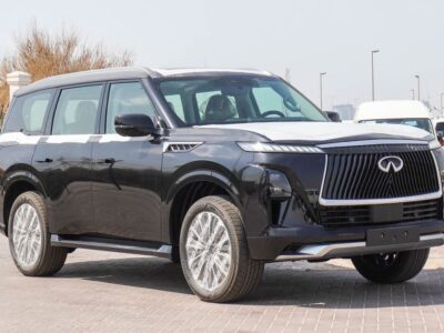 2025 Infiniti QX80 6 Cylinder Petrol Engine Black Tan SUV GCC Specs