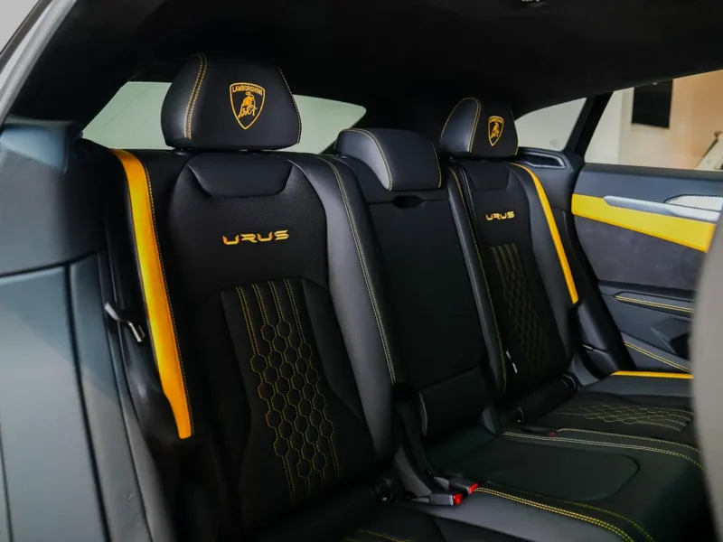 2024 Lamborghini Urus S 8 Cylinders Engine Yellow Black SUV Carbon Fiber Interior