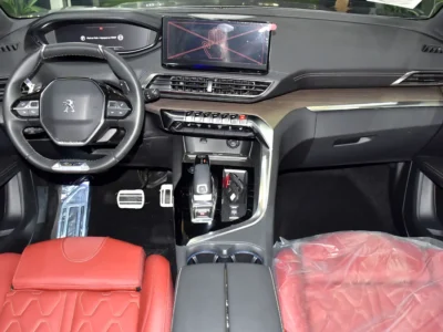 2024 Peugeot 5008 GT Line 4 Cylinder Petrol Engine Silver Red SUV GCC Specs