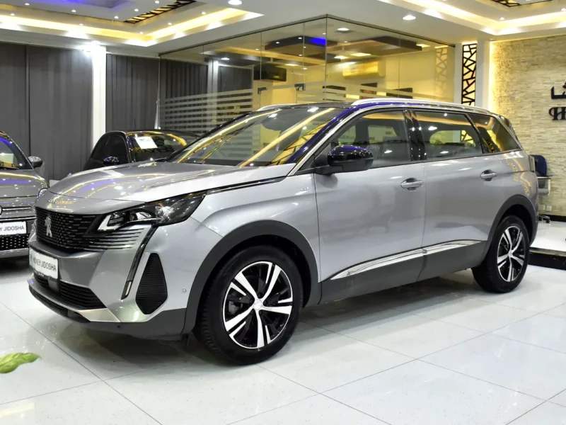 2024 Peugeot 5008 GT Line 4 Cylinder Petrol Engine Silver Red SUV GCC Specs