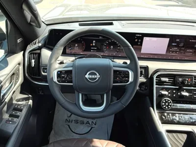 2025 Nissan Armada Platinum 6 Cylinder Petrol Engine Black Brown SUV
