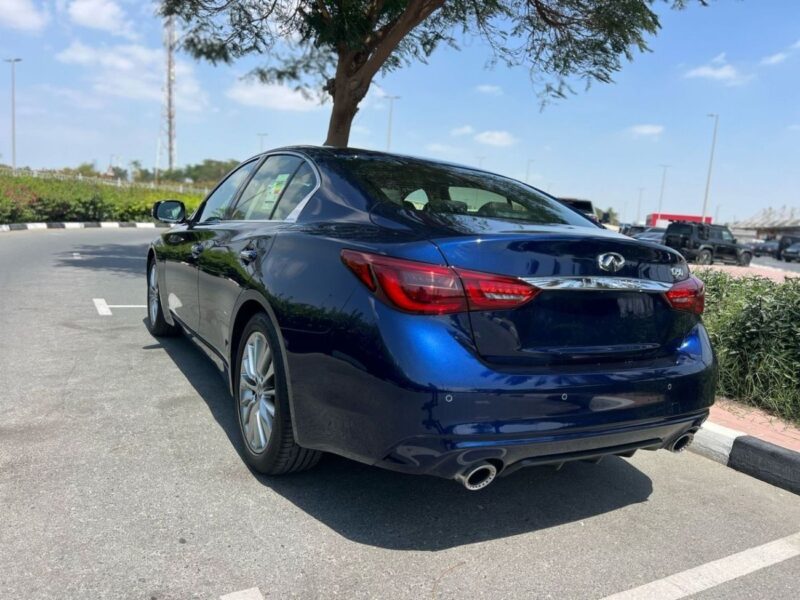 2024 Infiniti Q50 Luxe 3.0 Liters 6 Cylinder Petrol Engine Blue Grey Sedan GCC