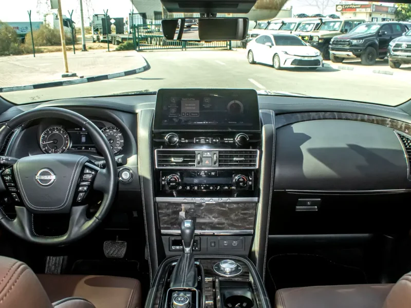 2024 Nissan Armada Platinum 8 Cylinder Petrol Engine Black Brown SUV