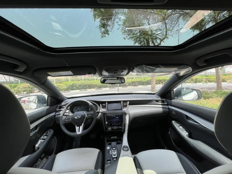 2024 Infiniti QX55 2.0 Liter 4 Cylinder Petrol Engine White Beige SUV GCC