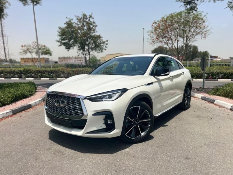 2024 Infiniti QX55 2.0 Liter 4 Cylinder Petrol Engine White Beige SUV GCC