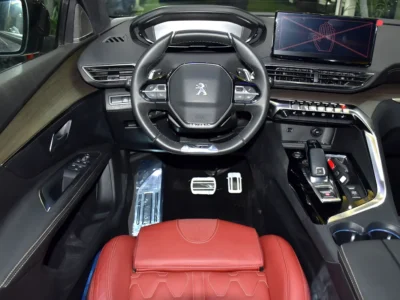 2024 Peugeot 5008 GT Line 4 Cylinder Petrol Engine Silver Red SUV GCC Specs