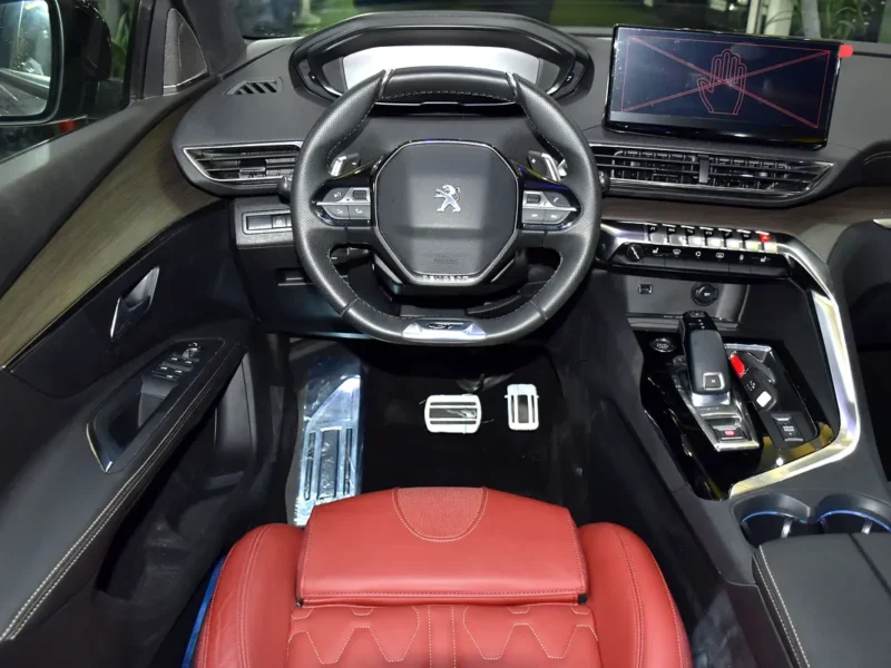 2024 Peugeot 5008 GT Line 4 Cylinder Petrol Engine Silver Red SUV GCC Specs