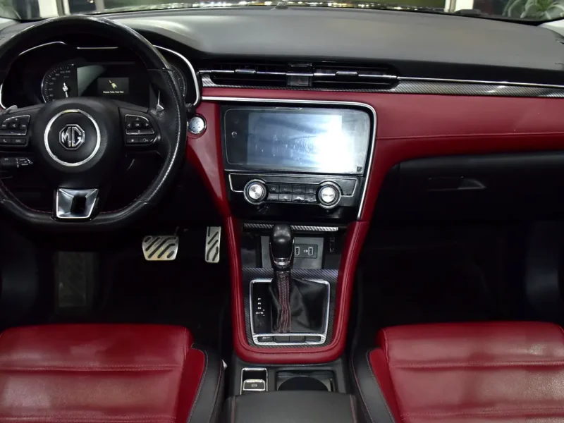 2022 MG MG6 Trophy 4 Cylinder Petrol Engine Black Red Sedan GCC Specs