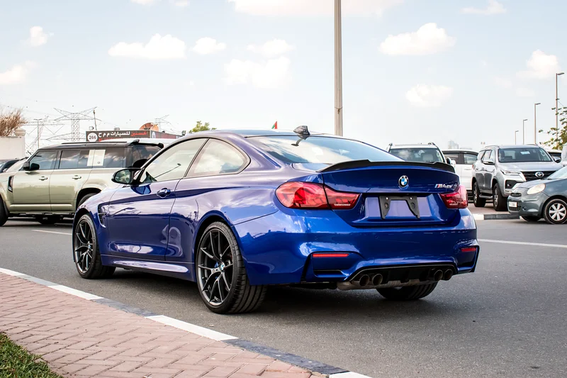 2018 BMW M4 Coupe 6 Cylinder Petrol Engine Blue Black Coupe