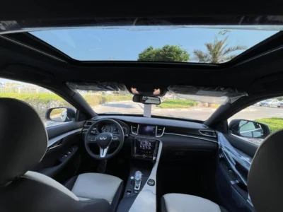 2024 Infiniti QX55 Luxe 2.0 Liter 4 Cylinder Petrol Engine Grey Beige SUV GCC