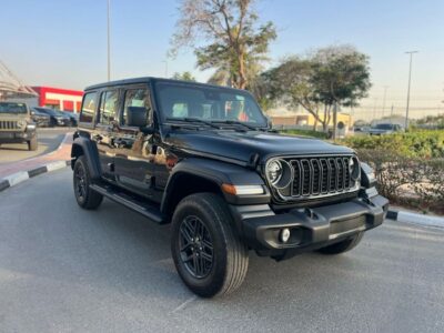 2025 Jeep Wrangler Unlimited Sport S 2.0L AT 4 Cylinder Petrol Engine Black Grey SUV