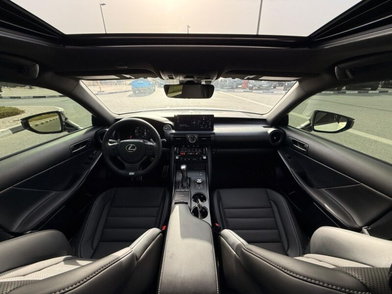 2025 LEXUS IS 350 F-SPORT 3.5 Litres V6 Engine White Black Sedan USA Specs