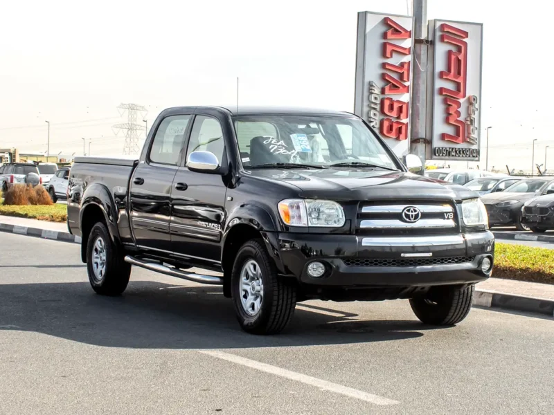 2006 Toyota Tundra Double Cab Limited 8 Cylinder Petrol Engine Black Beige