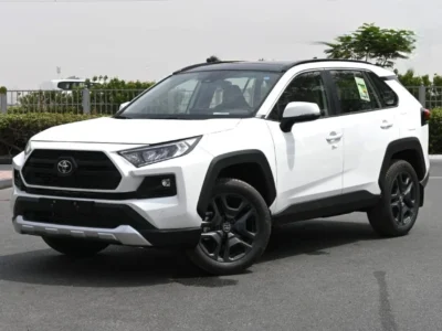 2025 Toyota RAV 4 Adventure 2.5 Liter 4 Cylinder Engine 4WD White Grey SUV