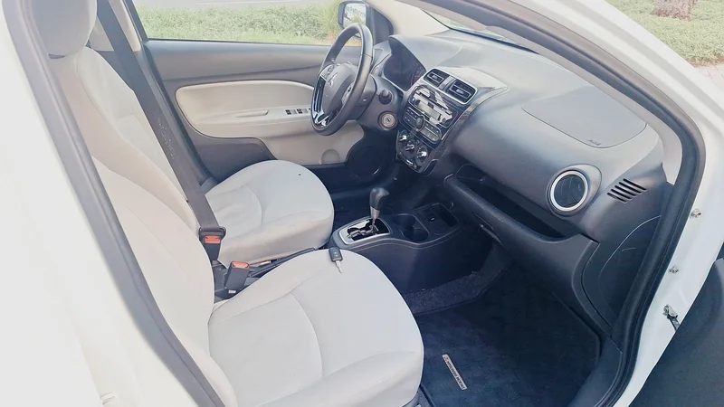 2022 Mitsubishi Attrage GLS 3 Cylinder petrol Engine White Beige Sedan