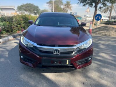 2017 Honda Civic LX 2.0 Liters 4 Cylinders Engine Maroon Beige Hatchback GCC