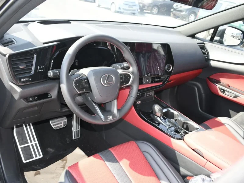 2026 Lexus NX 350 F SPORT 2.4 Liter 4 Cylinder Petrol Engine Black Red SUV