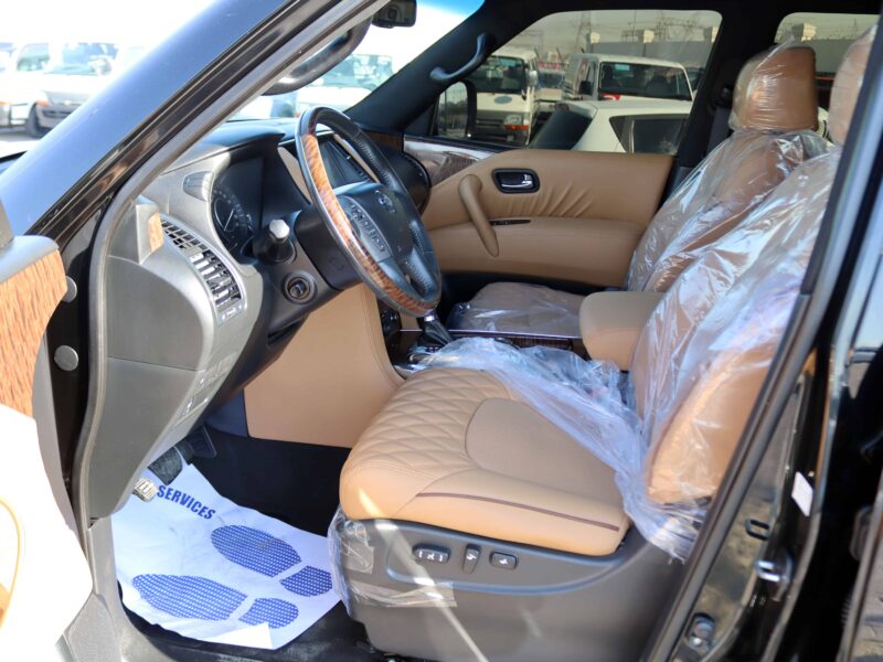 2014 Nissan Patrol 5.6 Liter V8 Cylinder Petrol Engine Black Beige SUV