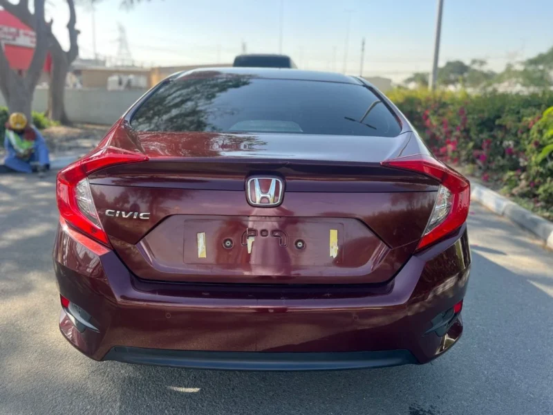 2017 Honda Civic LX 2.0 Liters 4 Cylinders Engine Maroon Beige Hatchback GCC