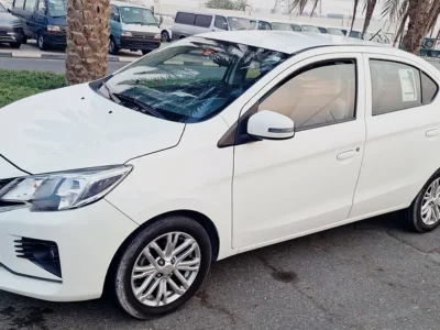 2022 Mitsubishi Attrage GLS 3 Cylinder petrol Engine White Beige Sedan