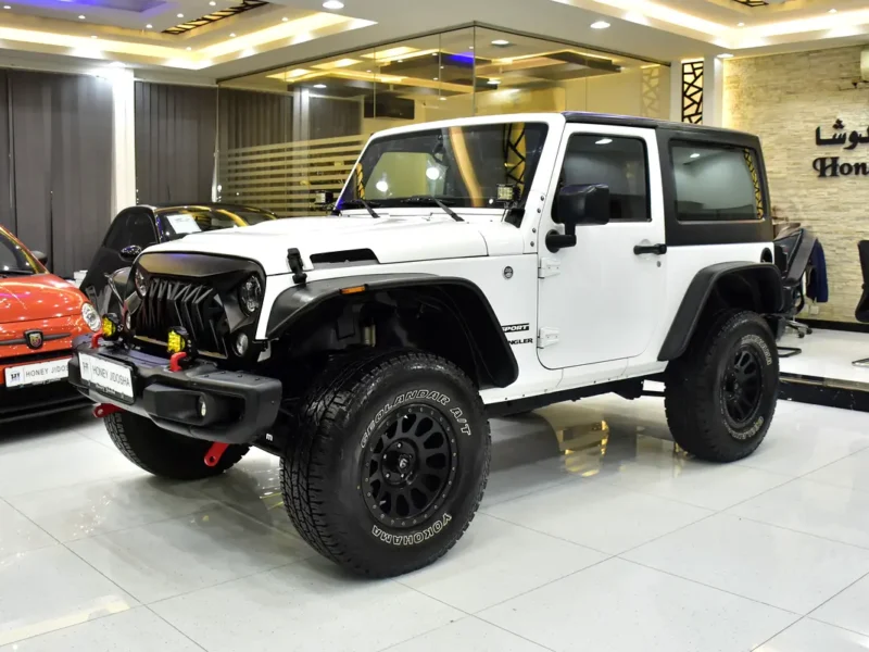 2017 Jeep Wrangler Sport 6 Cylinders Petrol Engine White Black SUV GCC
