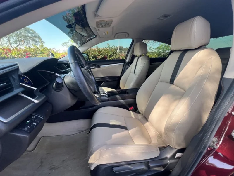 2017 Honda Civic LX 2.0 Liters 4 Cylinders Engine Maroon Beige Hatchback GCC