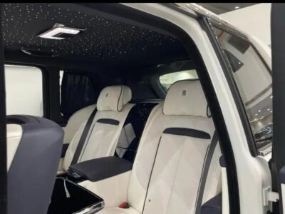 2024 Rolls Royce Cullinan 6.8-liter twin-turbocharged V12 White SUV