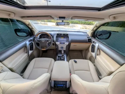 2019 TOYOTA PRADO VXR TOP FULL OPTION GCC V6 4.0L White Beige SUV