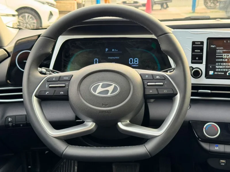 2025 Hyundai Elantra ELITE 1.5L 4 Cylinder PETROL Engine White Black Sedan