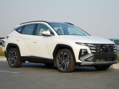 2026 Hyundai Tucson 1.6L T‑GDi turbocharged inline 4 Petrol White Beige SUV
